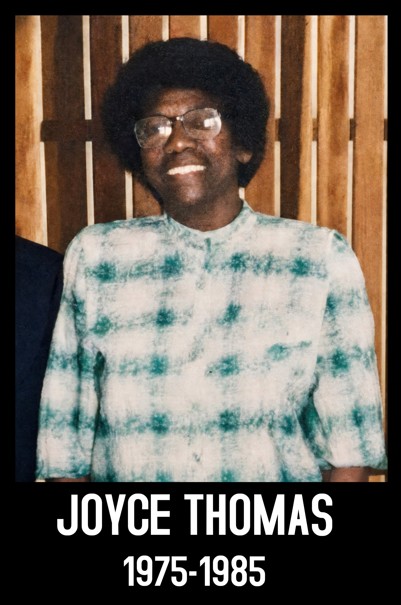 Joyce Thomas, former Headmistress